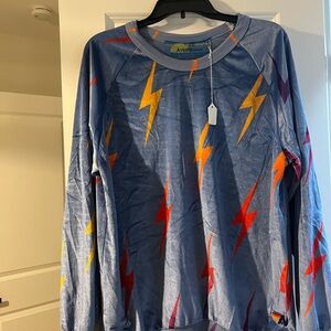 Aviator Nation Blue Velvet Crewneck